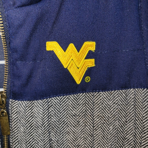 WVU Quilted Vest womens medium zippered - Picture 3 of 11